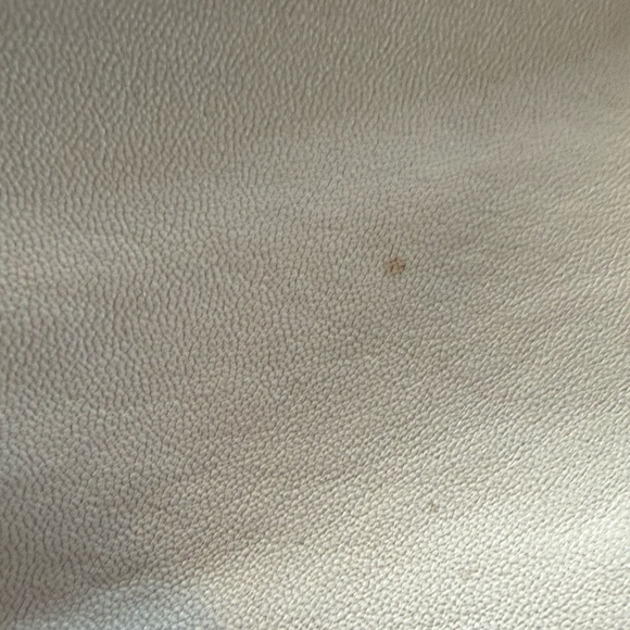 Women's White Leather Jacket - Picture 7 of 14